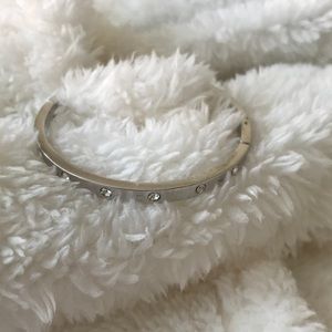 Kate Spade set in stone silver bangle!